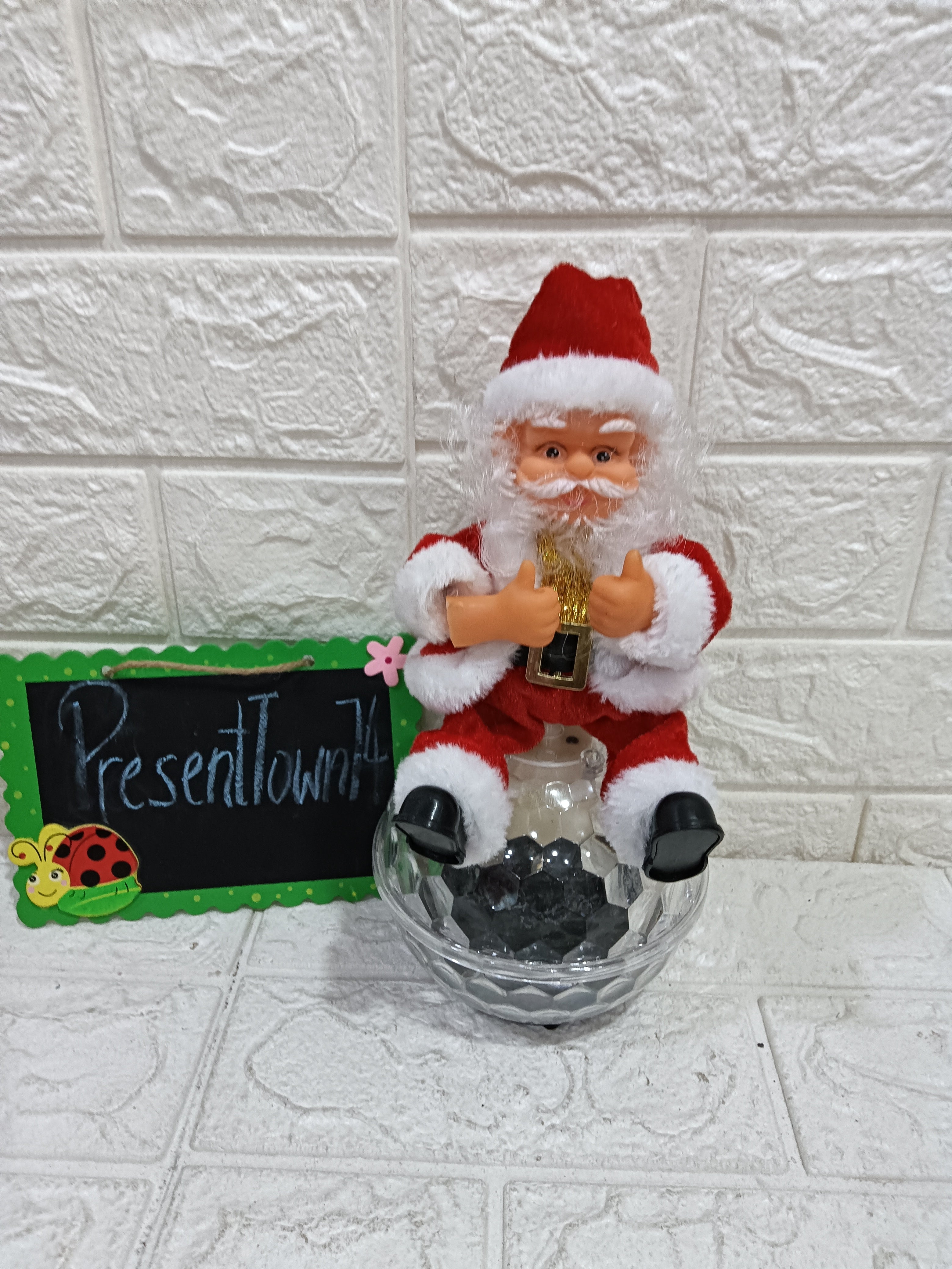Musical Santa on Ball Toy